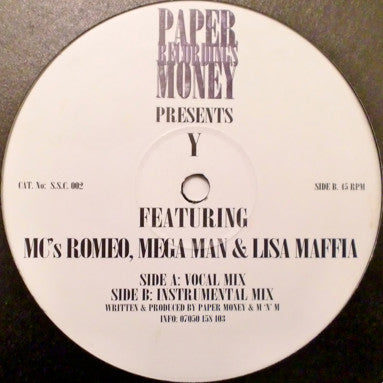 So Solid Crew Featuring Romeo, Megaman & Lisa Maffia : Y (12")