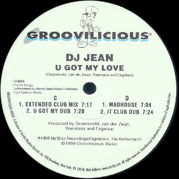 DJ Jean : The Launch / U Got My Love (2x12")