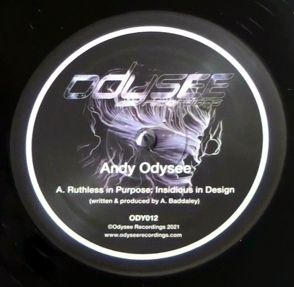 Andy Odysee : Ruthless In Purpose: Insidious In Design / Provocateur / Status Anxiety (12", EP)