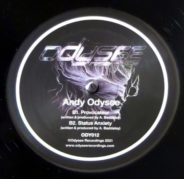 Andy Odysee : Ruthless In Purpose: Insidious In Design / Provocateur / Status Anxiety (12", EP)