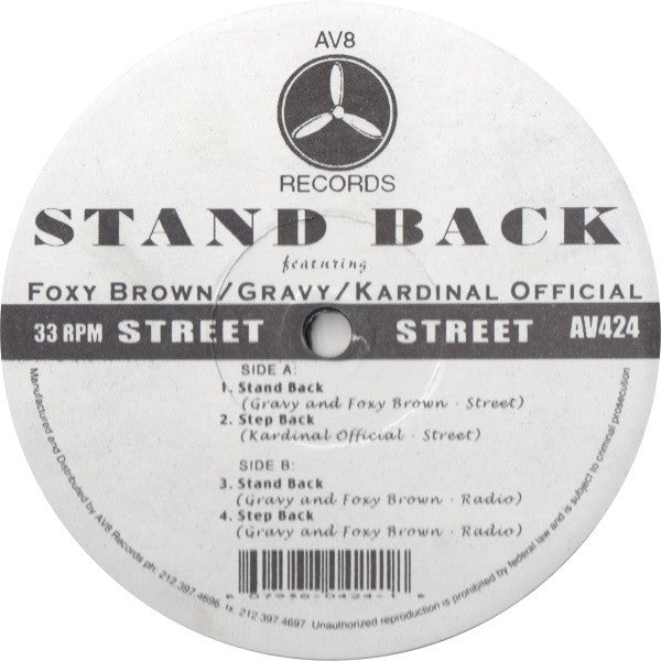 Various : Stand Back (12")