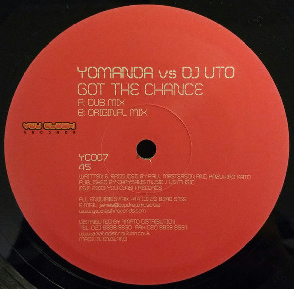 Yomanda Vs DJ Uto : Got The Chance (12")