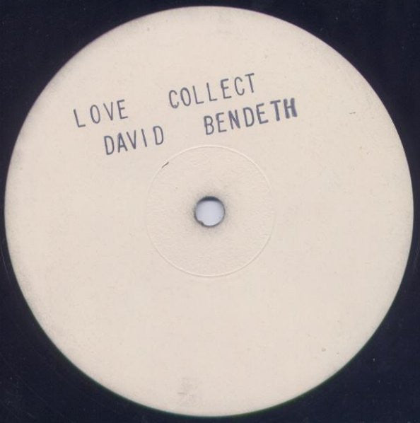 David Bendeth : Love Collect (12", Promo, W/Lbl)