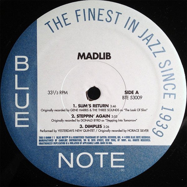 Madlib : Slim's Return (12")