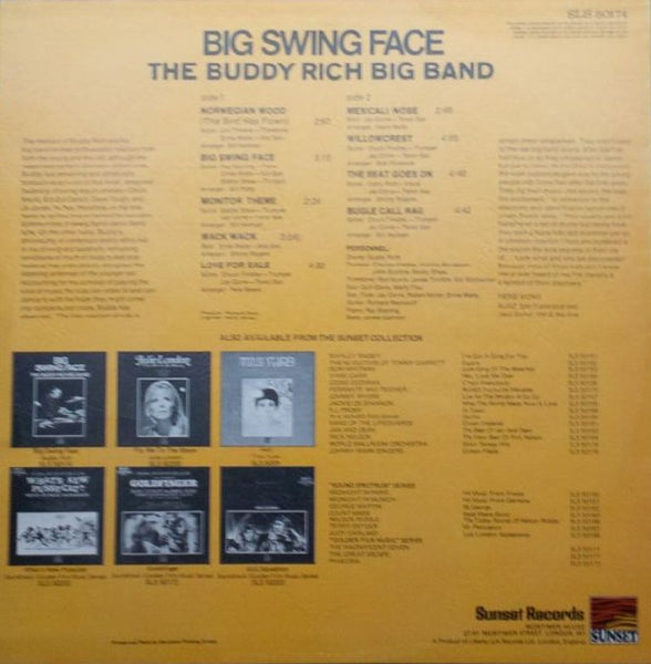 Buddy Rich Big Band : Big Swing Face (LP, RE)