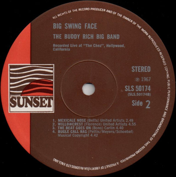 Buddy Rich Big Band : Big Swing Face (LP, RE)