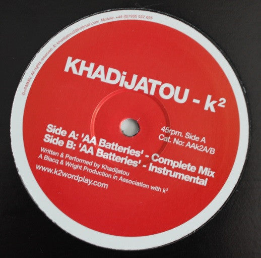 Khadijatou : AA Batteries (12")