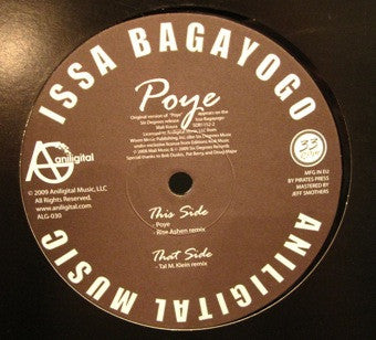 Issa Bagayogo : Poye (12")