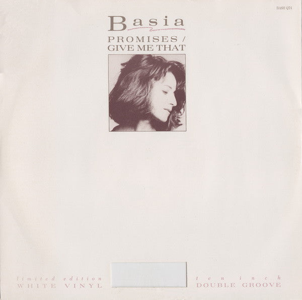 Basia : Promises / Give Me That (10", Single, Ltd, Whi)