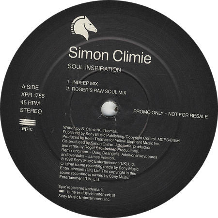 Simon Climie : Soul Inspiration (12", Promo)