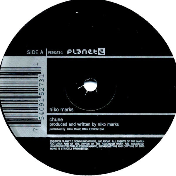 Niko Marks : Chune / Truly Something (12")
