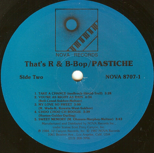 Pastiche : That's R & B-Bop (LP, Album, RE)