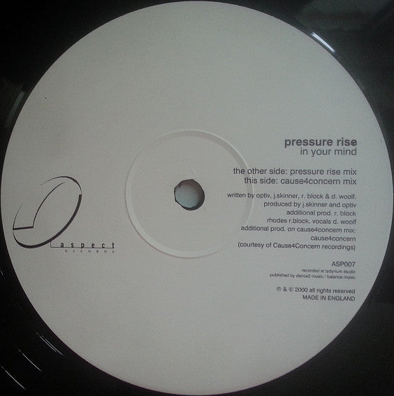 Pressure Rise : She's In Your Mind (12")