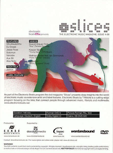 Various : Slices - The Electronic Music Magazine. Issue 4-09 (DVD-V, PAL, DVD)