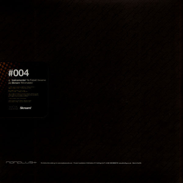 Instra:mental / Skream : No Future (Skreamix) / Minimalistix (12")