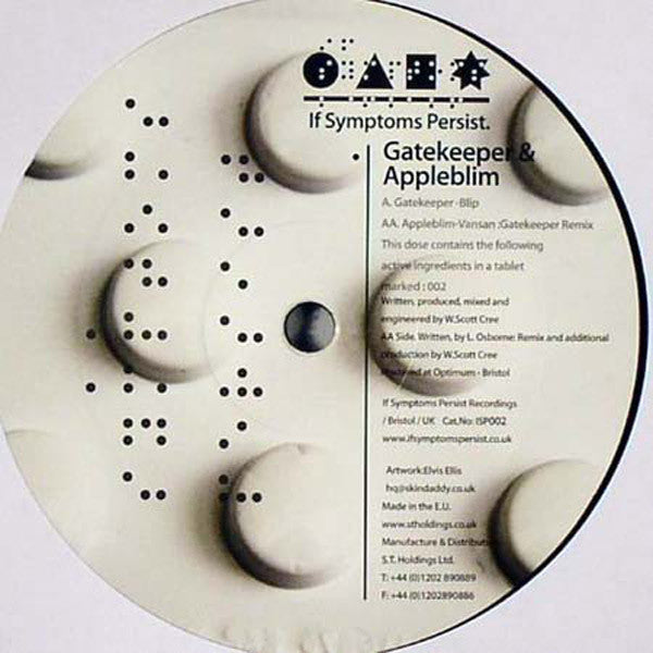 Gatekeeper (2) & Appleblim : Blip / Vansan (Remix) (12")