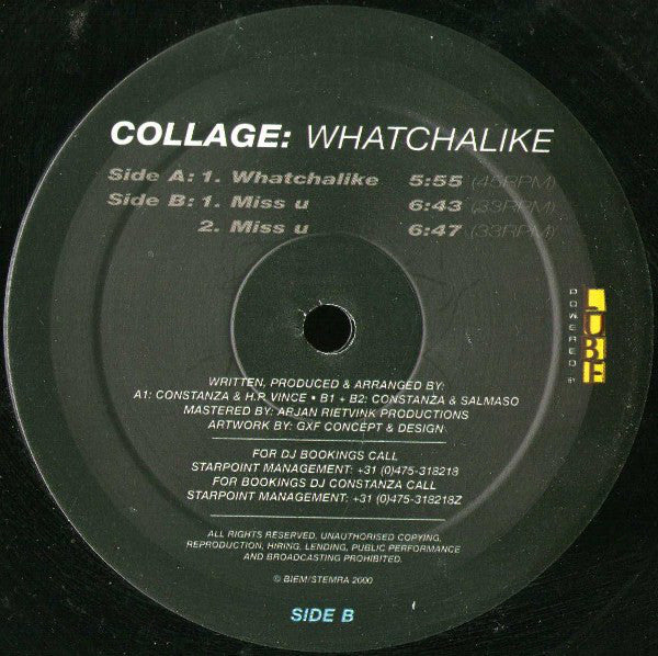 Collage : Whatchalike (12")