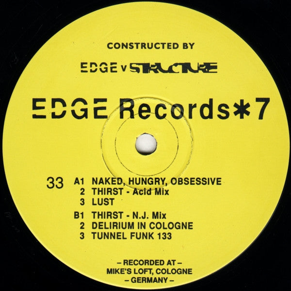 DJ Edge V Structure : Naked, Hungry, Obsessive (12")