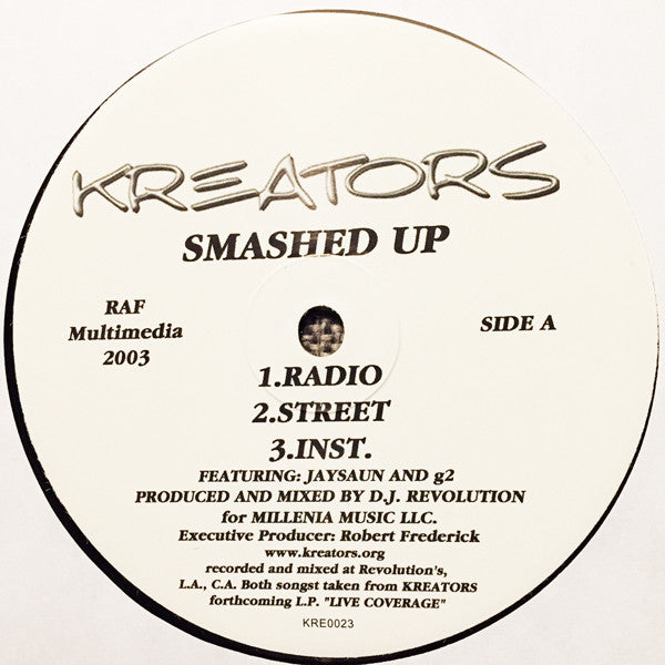 Kreators : Smashed Up (12")
