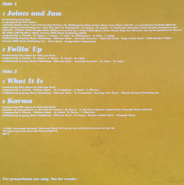 Black Eyed Peas : Joints and Jam (12", Promo)