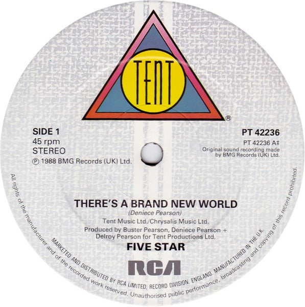 Five Star : There's A Brand New World (12", Single)