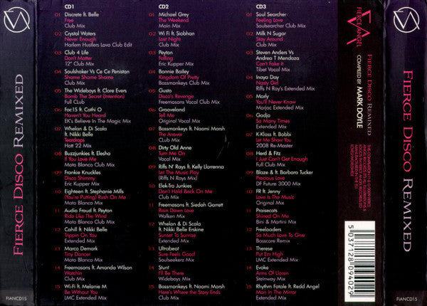 Various : Fierce Disco Remixed (3xCD, Comp, Ltd, Mixed)