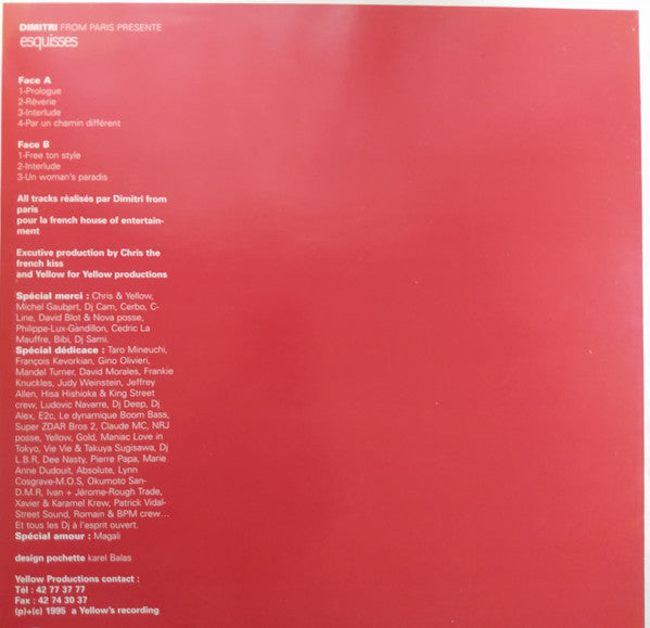 Dimitri From Paris : Esquisses (12")