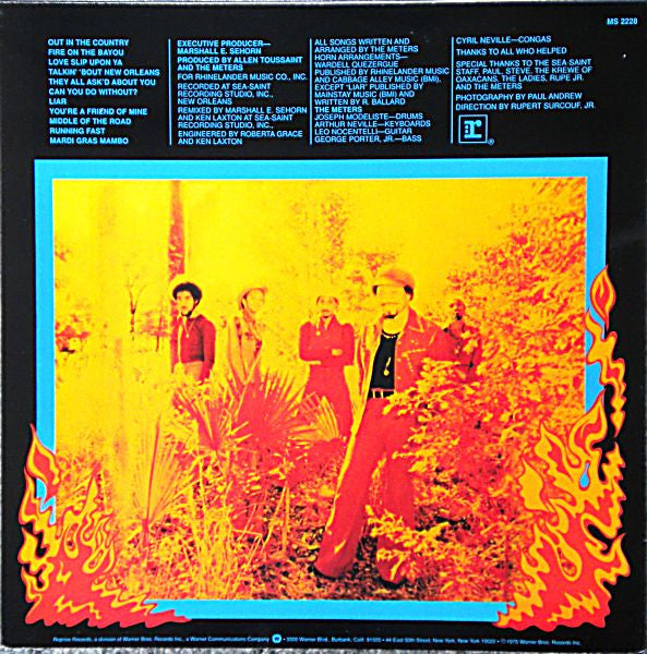 The Meters : Fire On The Bayou (LP, Album, RE)