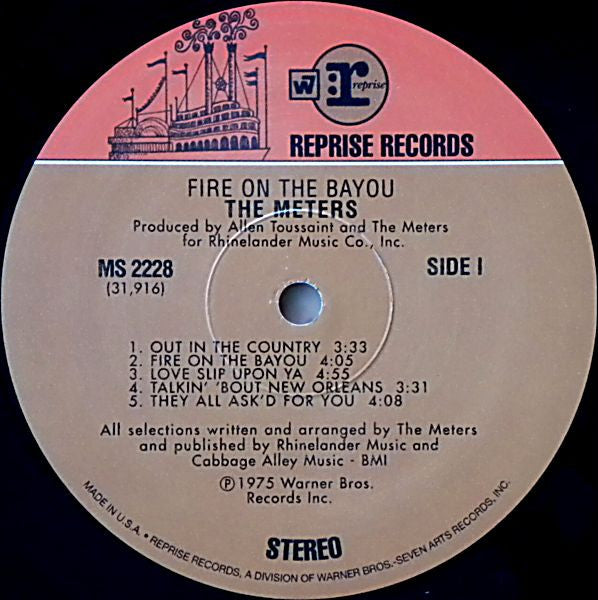 The Meters : Fire On The Bayou (LP, Album, RE)