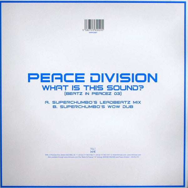 Peace Division : What Is This Sound? (Beatz In Peacez 03) (Tom Stephan's Superchumbo Mixes) (12")