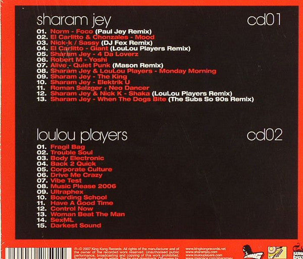 Sharam Jey & Loulou Players : 5 Years Of: King Kong Records (2xCD, Comp, Mixed)