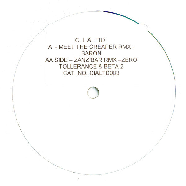 Baron / Total Science : Meet The Creeper / Zanzibar (Remixes) (12", Ltd, Promo, W/Lbl)