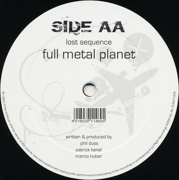 Proktah / Lost Sequence : Saccharine (Misanthrop Remix) / Full Metal Planet (12")