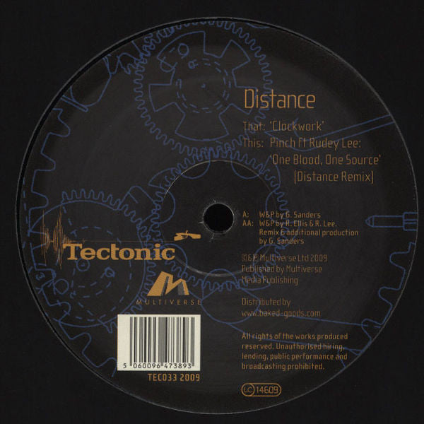 DJ Distance / Pinch (2) : Clockwork / One Blood, One Source (Distance Remix) (12")
