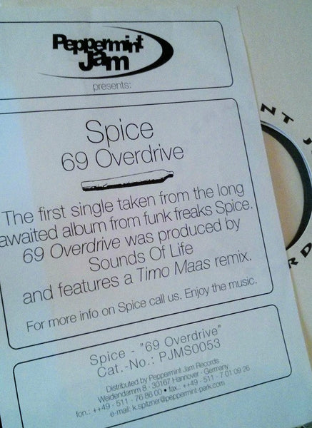 Spice : 69 Overdrive (12", Promo, W/Lbl)