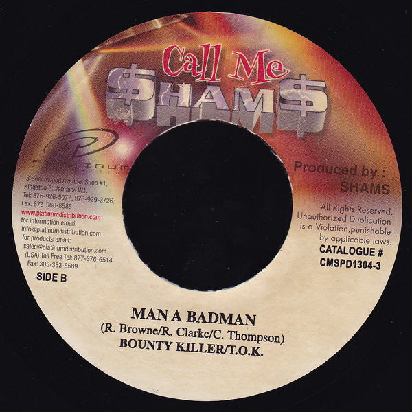 T.O.K. : Shake Your Bam Bam (7")