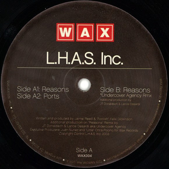 L.H.A.S. Inc. : Reasons / Ports (12")