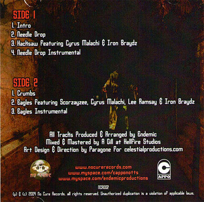 Endemic & Cappo : Needle Drop (12", EP)