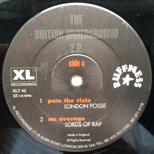 Various : The British Underground E.P. (12", EP)