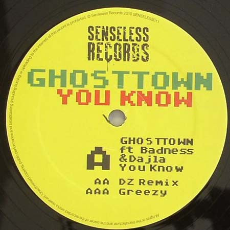 Ghosttown : You Know (12")