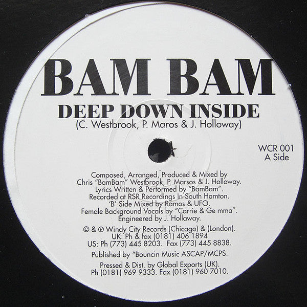 Bam Bam : Deep Down Inside (12")