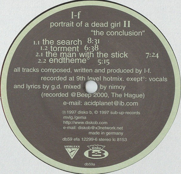 I-f : Portrait Of A Dead Girl II: The Conclusion (12", RE)
