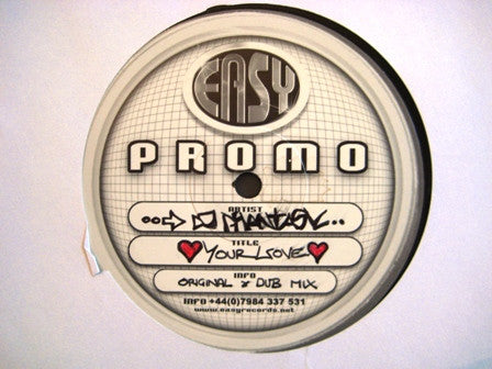 DJ Phantasy, Cobbz & Steve Gurley : Your Love (12", Promo)