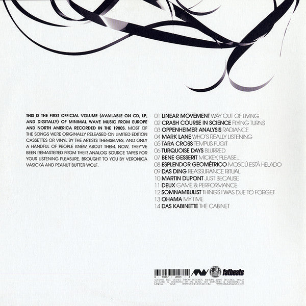 Various : The Minimal Wave Tapes Volume One (2xLP, Comp, RM)