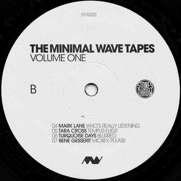 Various : The Minimal Wave Tapes Volume One (2xLP, Comp, RM)