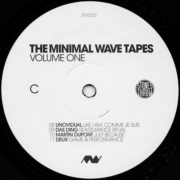 Various : The Minimal Wave Tapes Volume One (2xLP, Comp, RM)