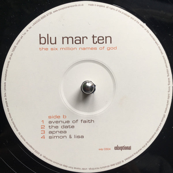 Blu Mar Ten : The Six Million Names Of God (2xLP, Album)