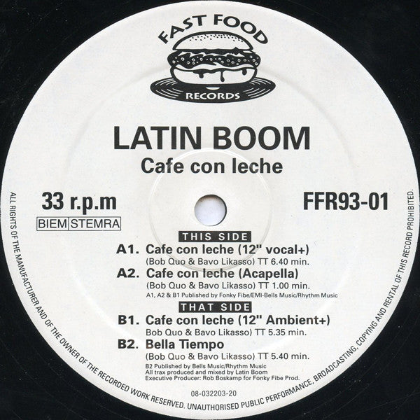 Latin Boom : Cafe Con Leche (12")
