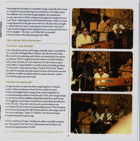 George Franklin Smallwood & Marshmellow Band : Just 4 You (CD, Album, RE)