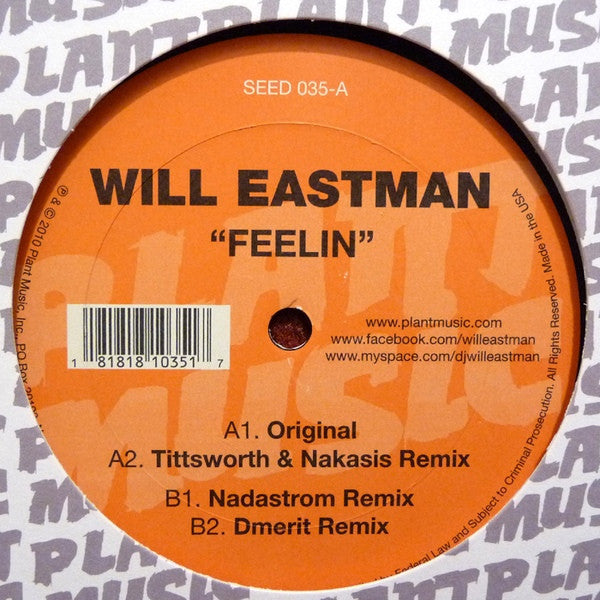 Will Eastman : Feelin (12")